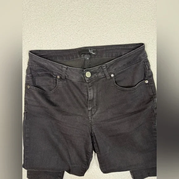 1822 Jeans Black Straight Leg Jeans size 10 black denim womens - Picture 3 of 6